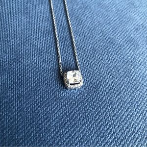 Cubic Zirconia Silver Necklace